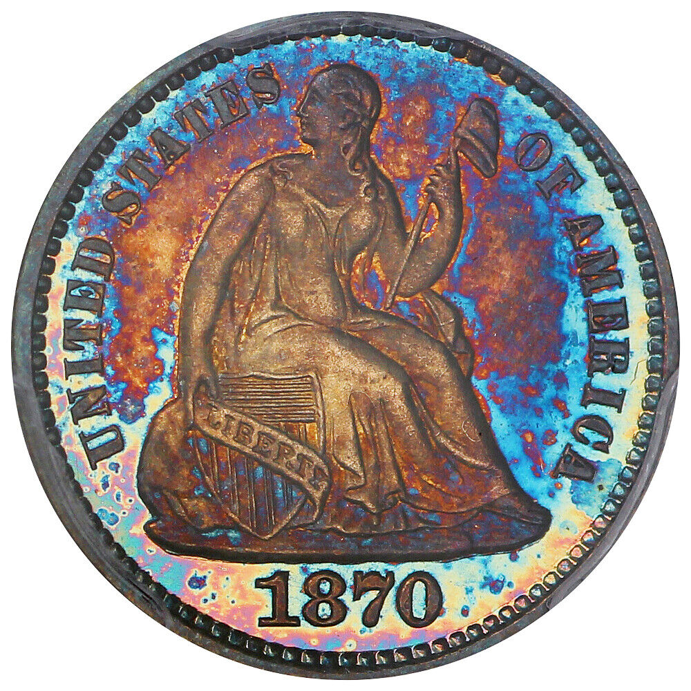 1870 H10C PCGS PR66+CAM ex: D.L. Hansen