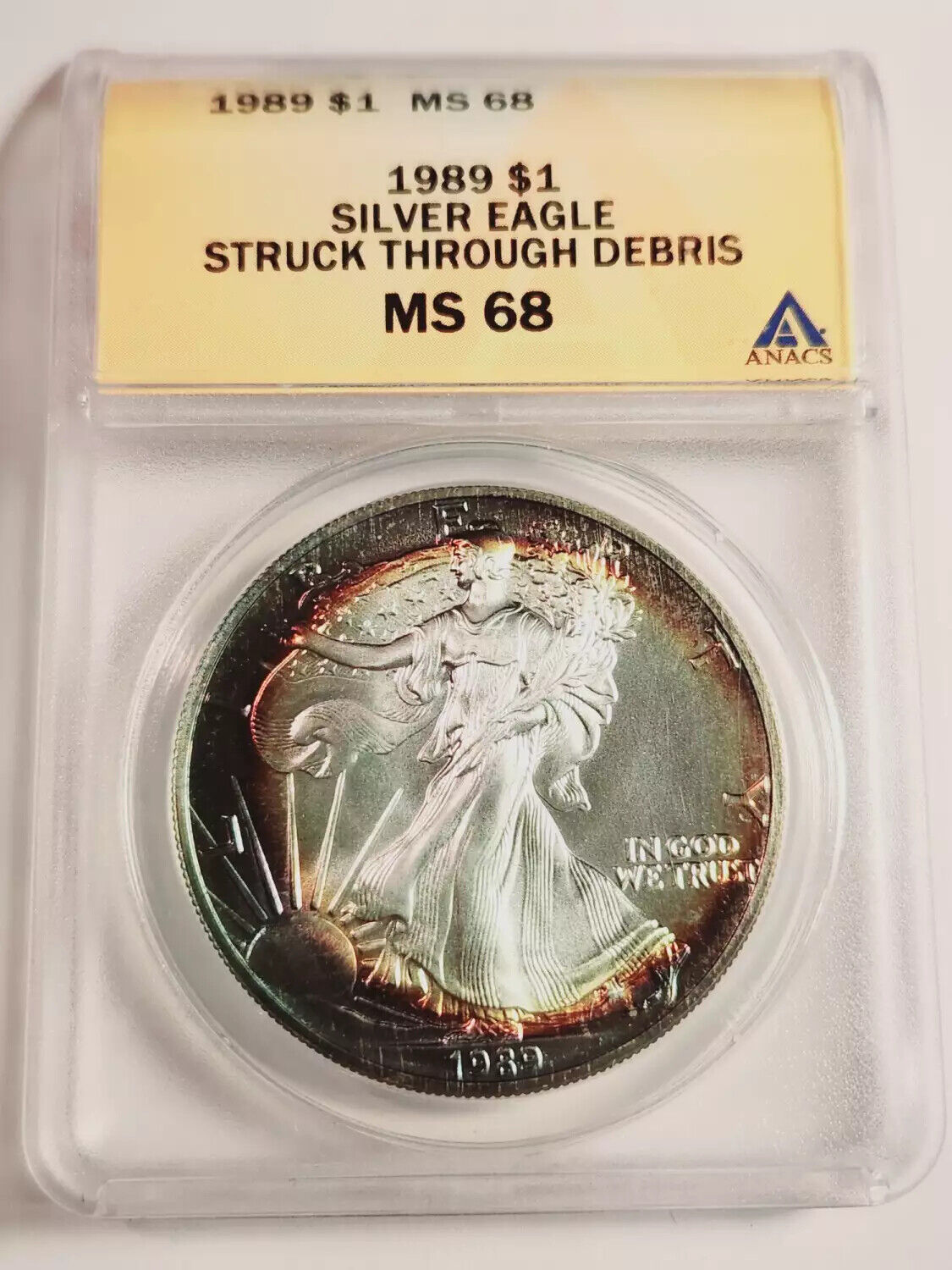 1998 P Silver Eagles ANACS MS-68