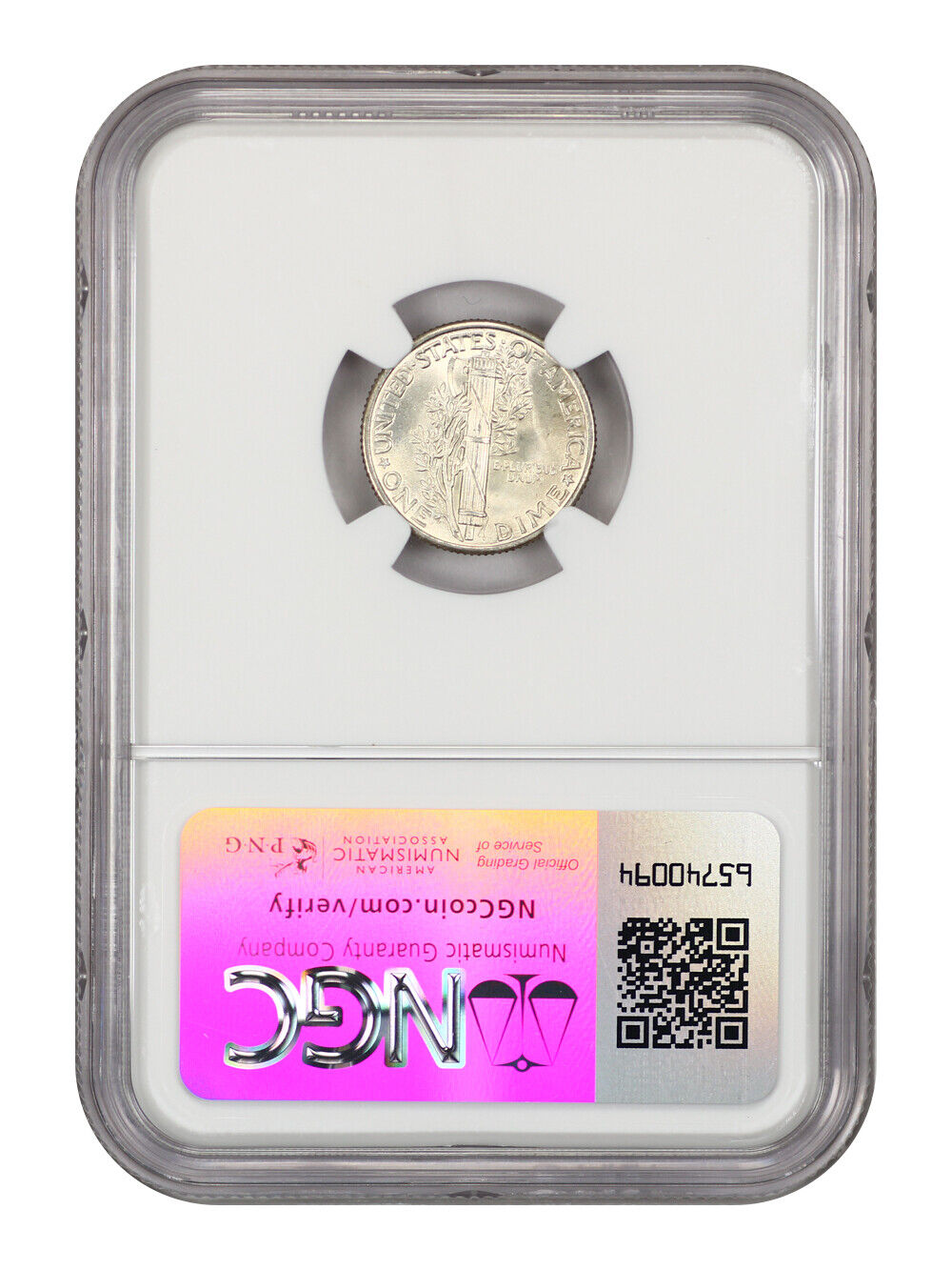 1935 10C NGC MS67FB - Mercury Dime