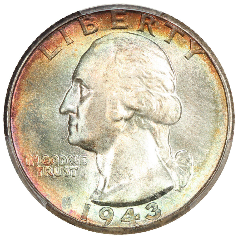 1943-D 25C PCGS MS68