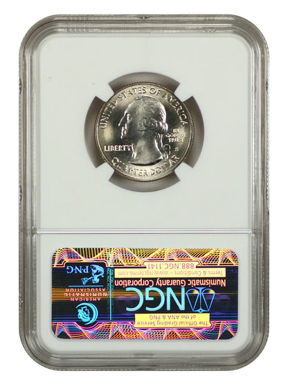 2013-S 25C Great Basin NP NGC MS68 - Type 1 - Clad