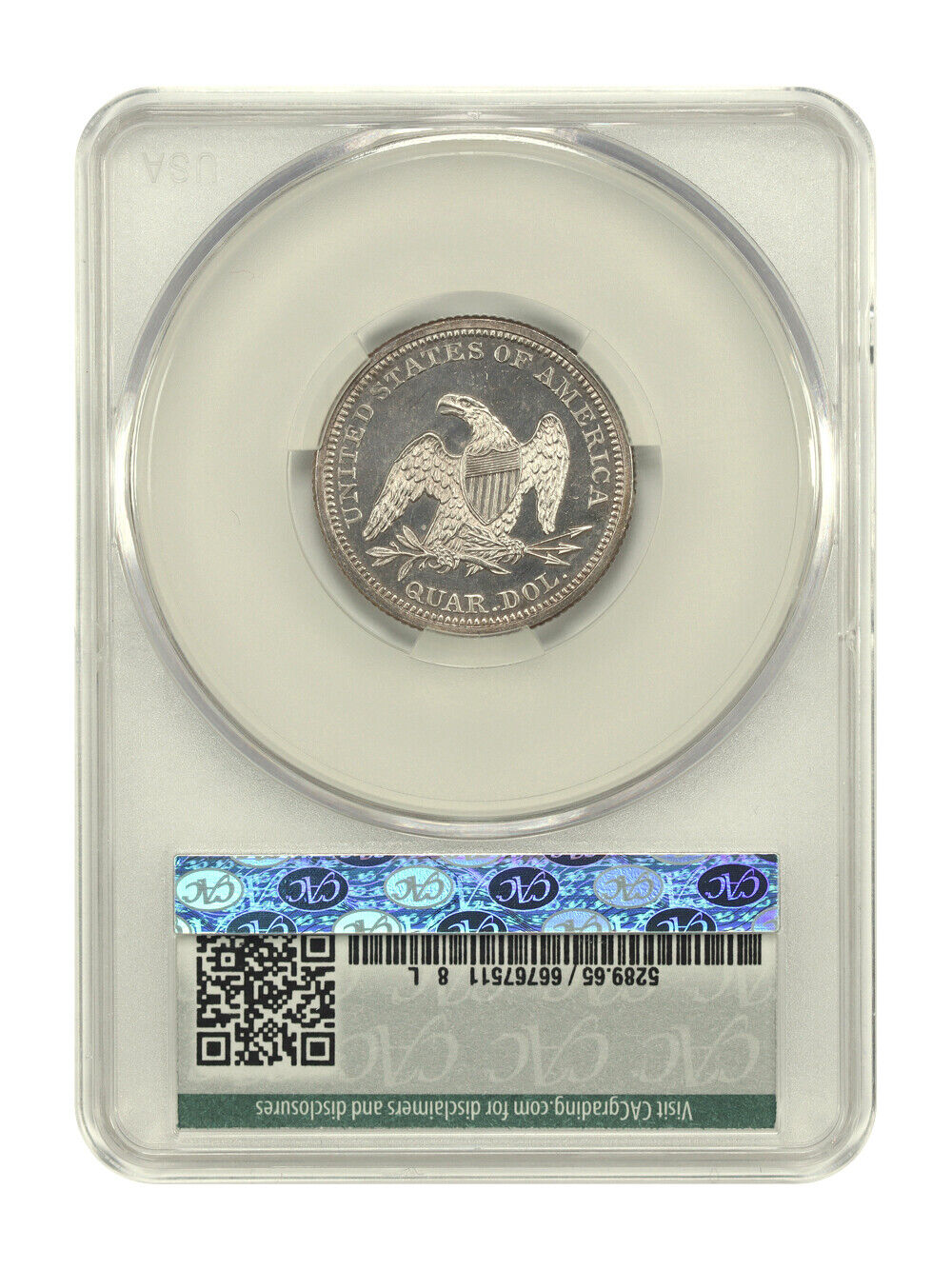 1860 25C CACG PR65CAM ex: D.L. Hansen - Liberty Seated Quarter