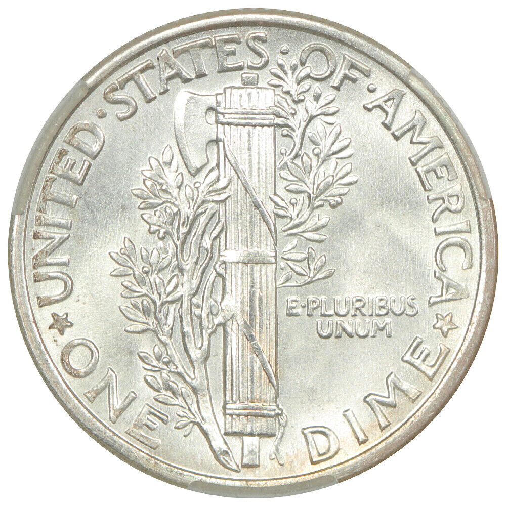 1942/1 10C CACG MS66+ ex: D.L. Hansen - Mercury Dime