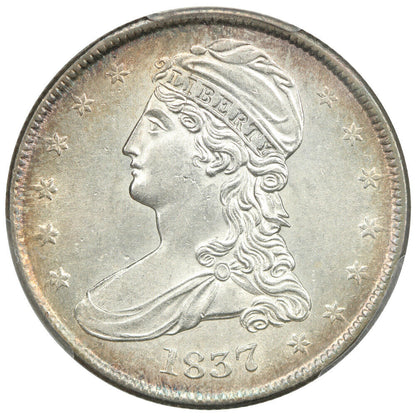 1837 50C PCGS MS61 (Reeded Edge) - Capped Bust Half Dollar - Great Type Coin