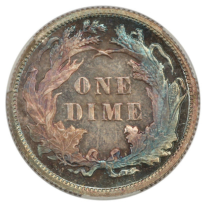 1890 10C CACG PR67 ex: D.L. Hansen - Liberty Seated Dime