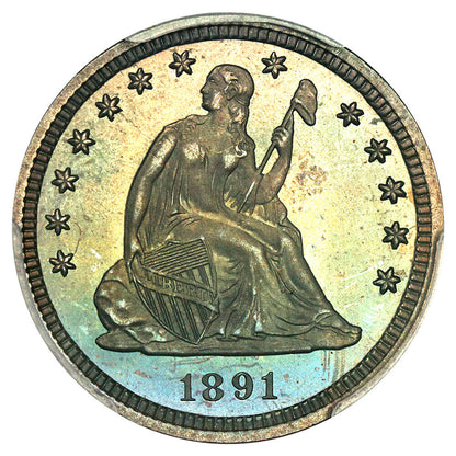 1891 25c PCGS Proof 67 ex: D.L. Hansen