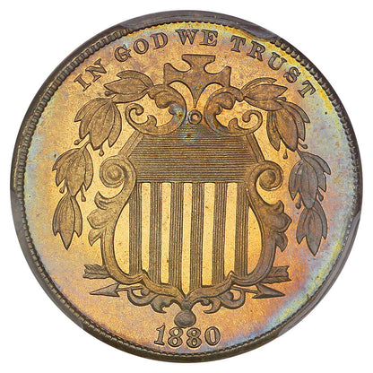 1880 5C PCGS PR67CAM ex: D.L. Hansen