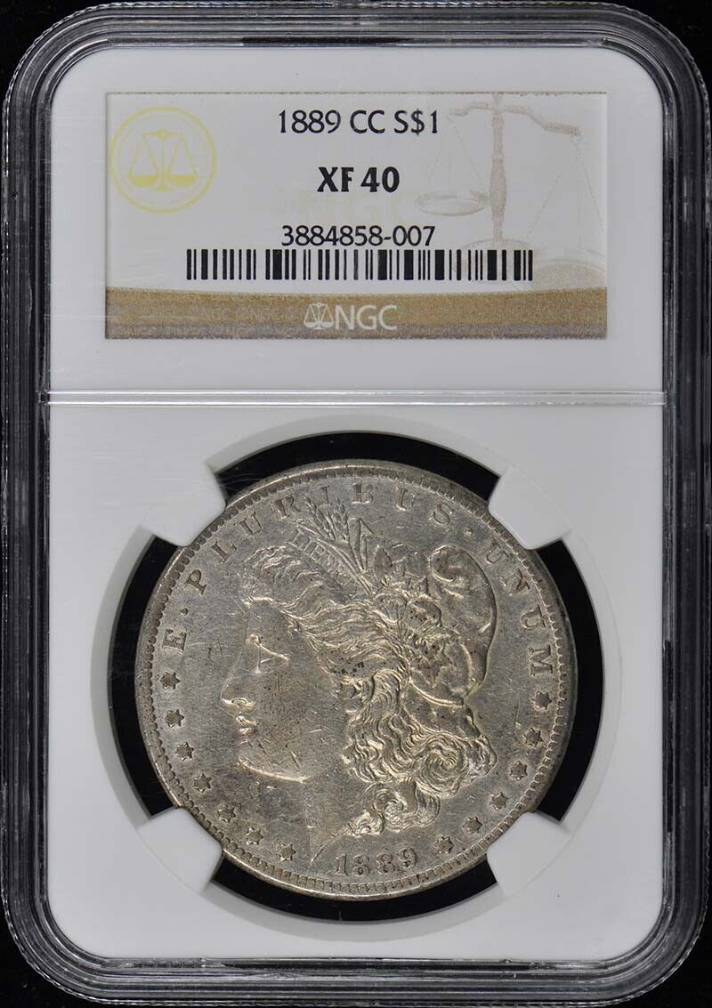 1889-CC Morgan Dollar S$1 NGC XF40