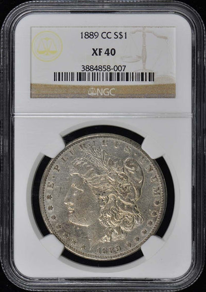 1889-CC Morgan Dollar S$1 NGC XF40