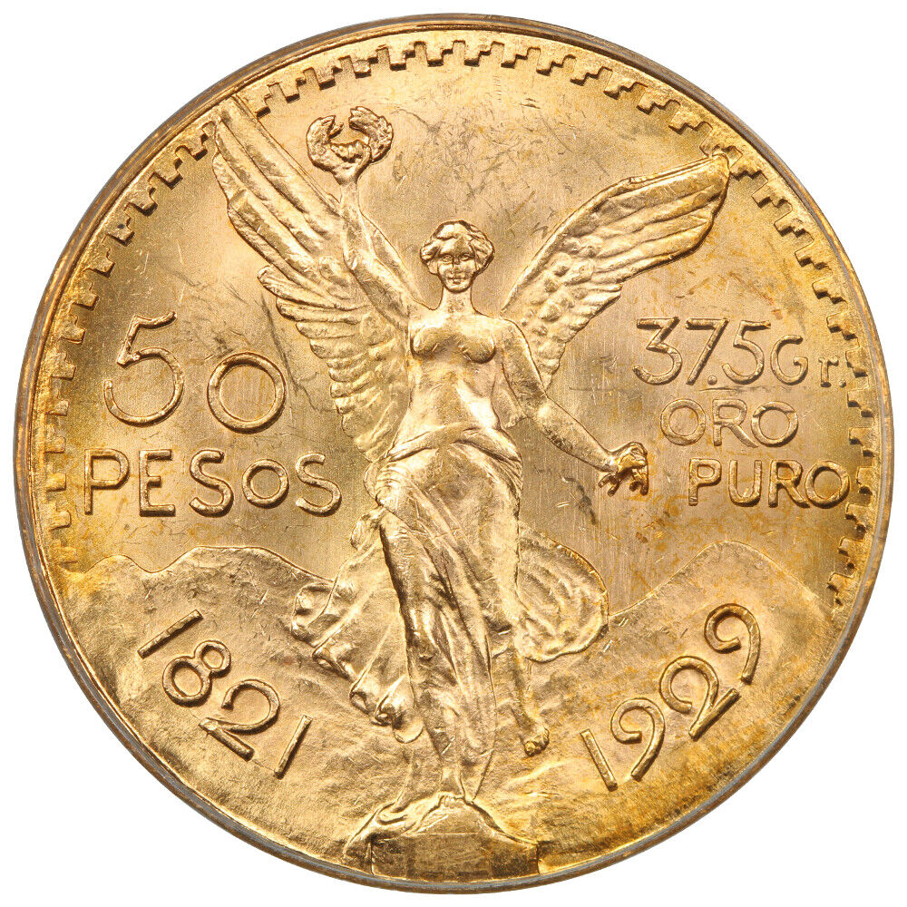 Mexico: 1929 Gold 50 Peso PCGS MS64 (KM-481) - Other