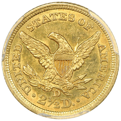 1844-D $2.50 PCGS MS61 ex: D.L. Hansen - Liberty Head $2.5