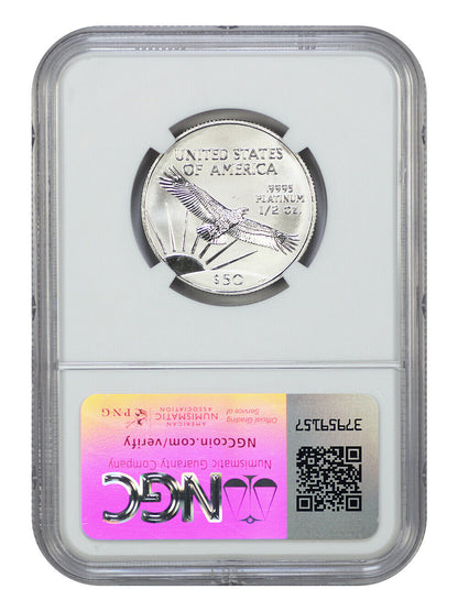 2001 $50 Statue of Liberty NGC MS70 - $50 Platinum Eagles