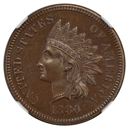 1880 1C NGC PR64BN - Indian Cent