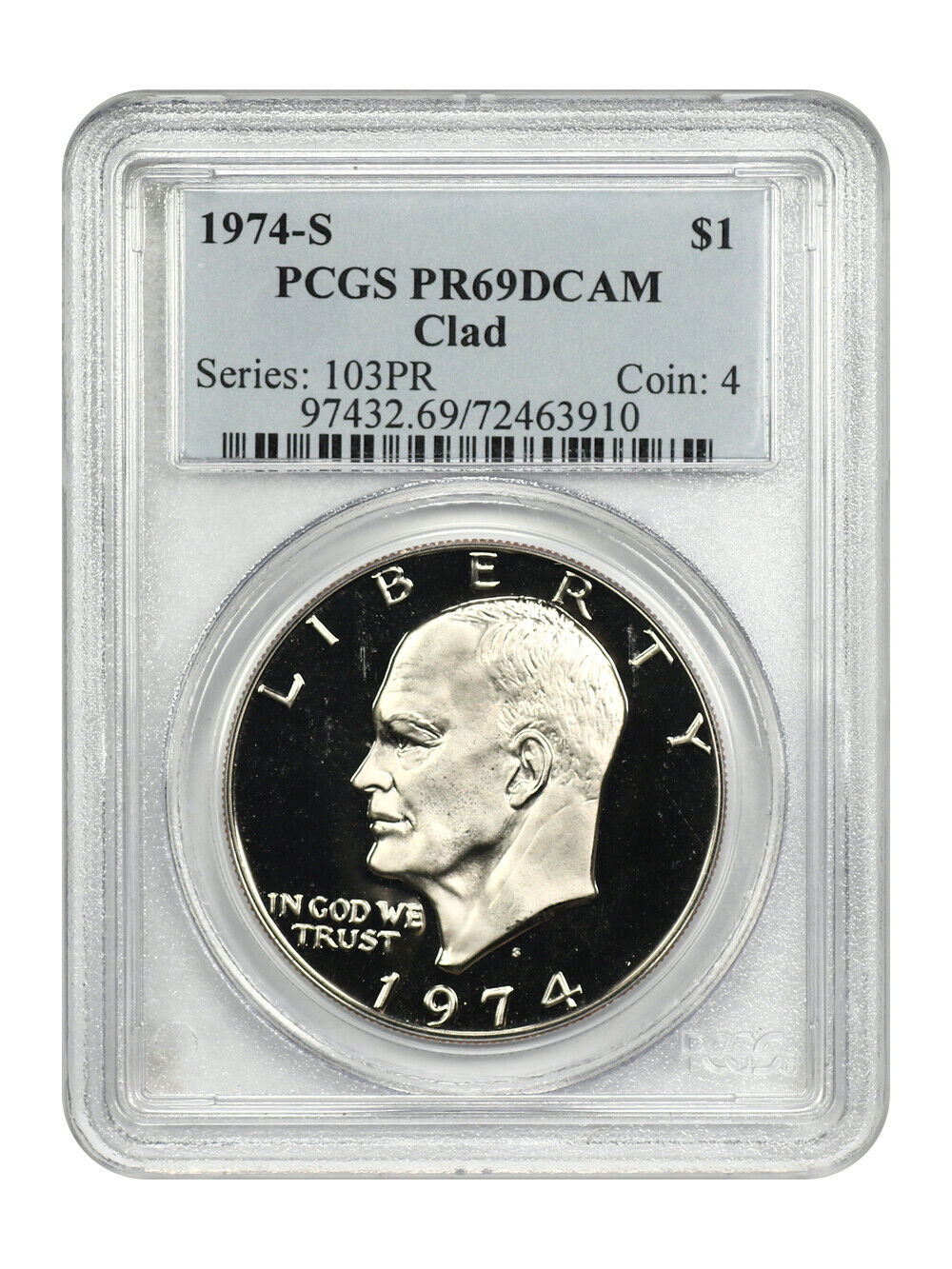 1974-S $1 Clad PCGS PR69DCAM