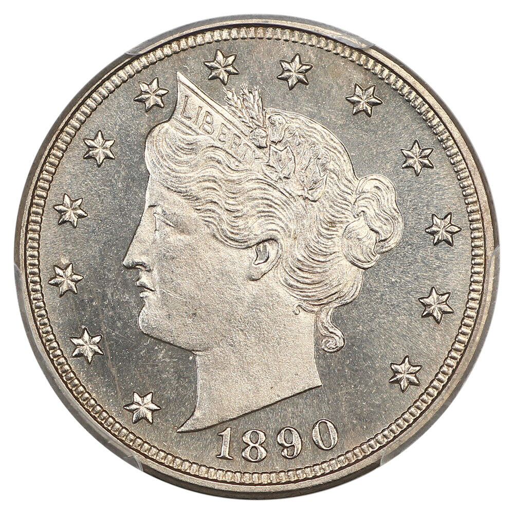 1890 5C PCGS PR66CAM ex: D.L. Hansen