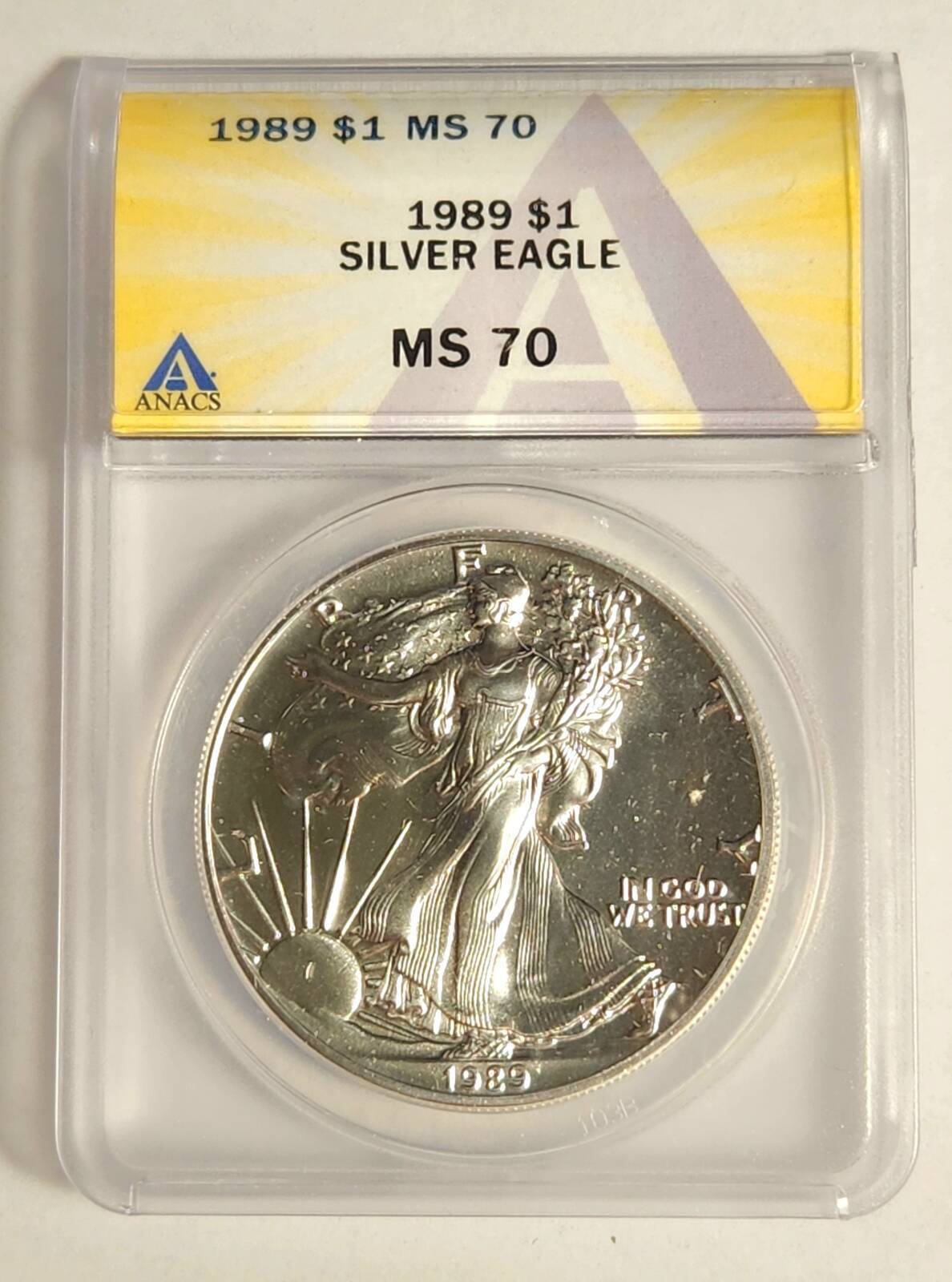 1989 P ANACS MS-70 - SILVER EAGLE