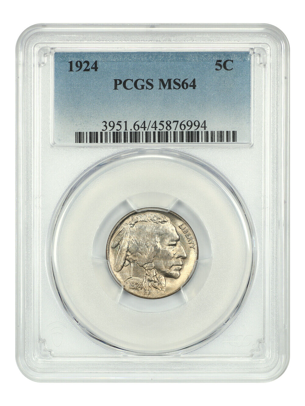 1924 5C PCGS MS64 - Buffalo Nickel