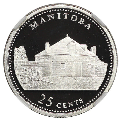 1992 Canada 25c Manitoba NGC PF 69 DCAM