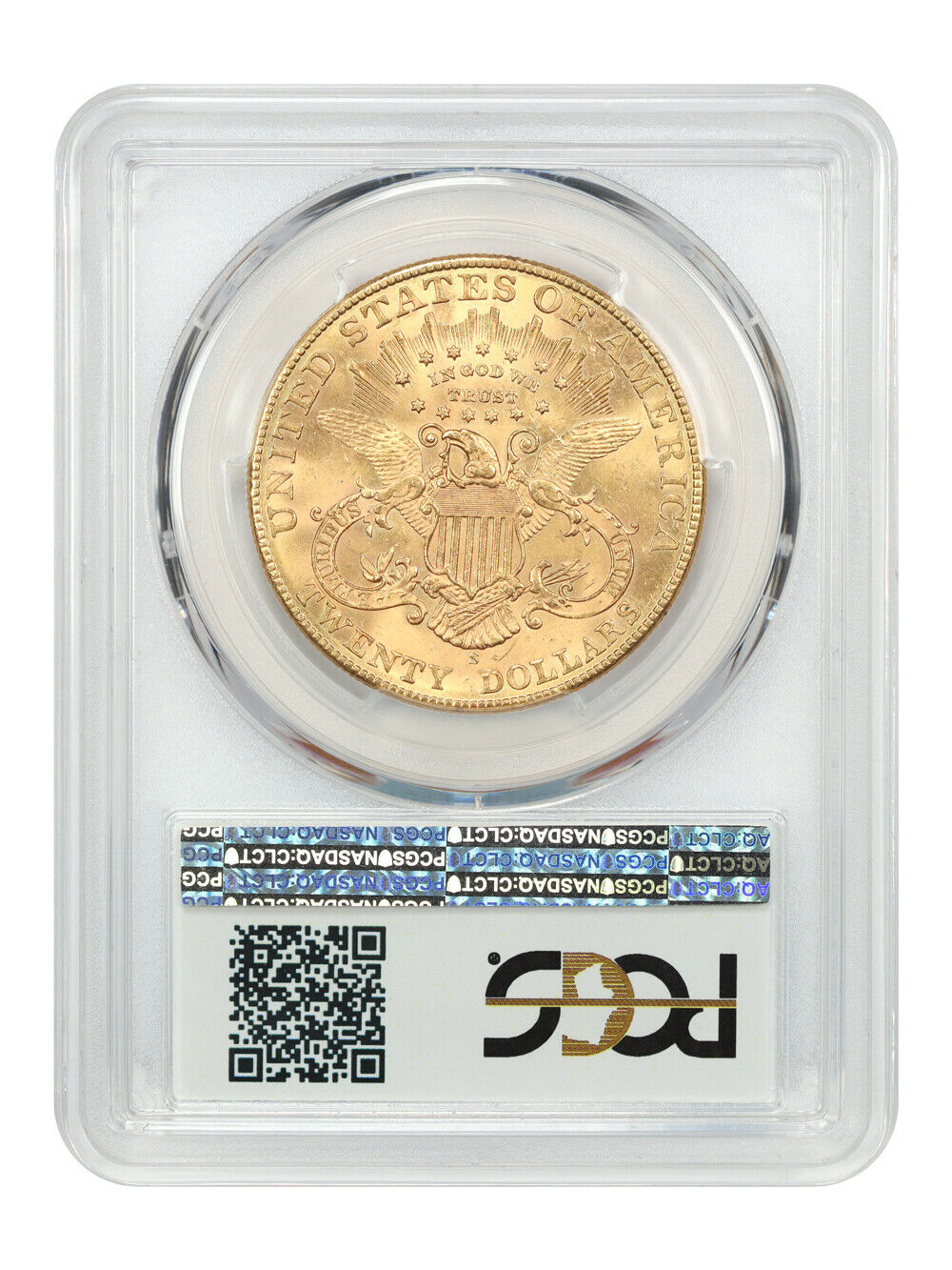 1907-S $20 PCGS MS64 ex: D.L. Hansen