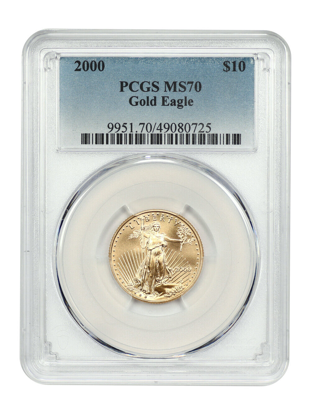 2000 $10 Gold Eagle PCGS MS70