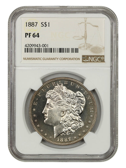 1887 $1 NGC PR64 - Morgan Dollar