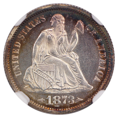 1873 10C NGC PR67 *Star* (Arrows)