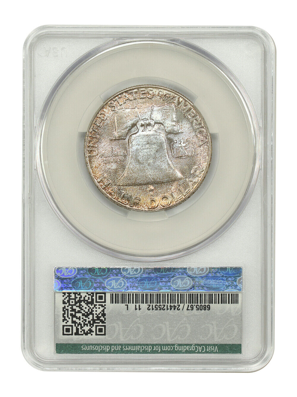 1956 50C CACG MS67FBL ex: D.L. Hansen - Franklin Half Dollar