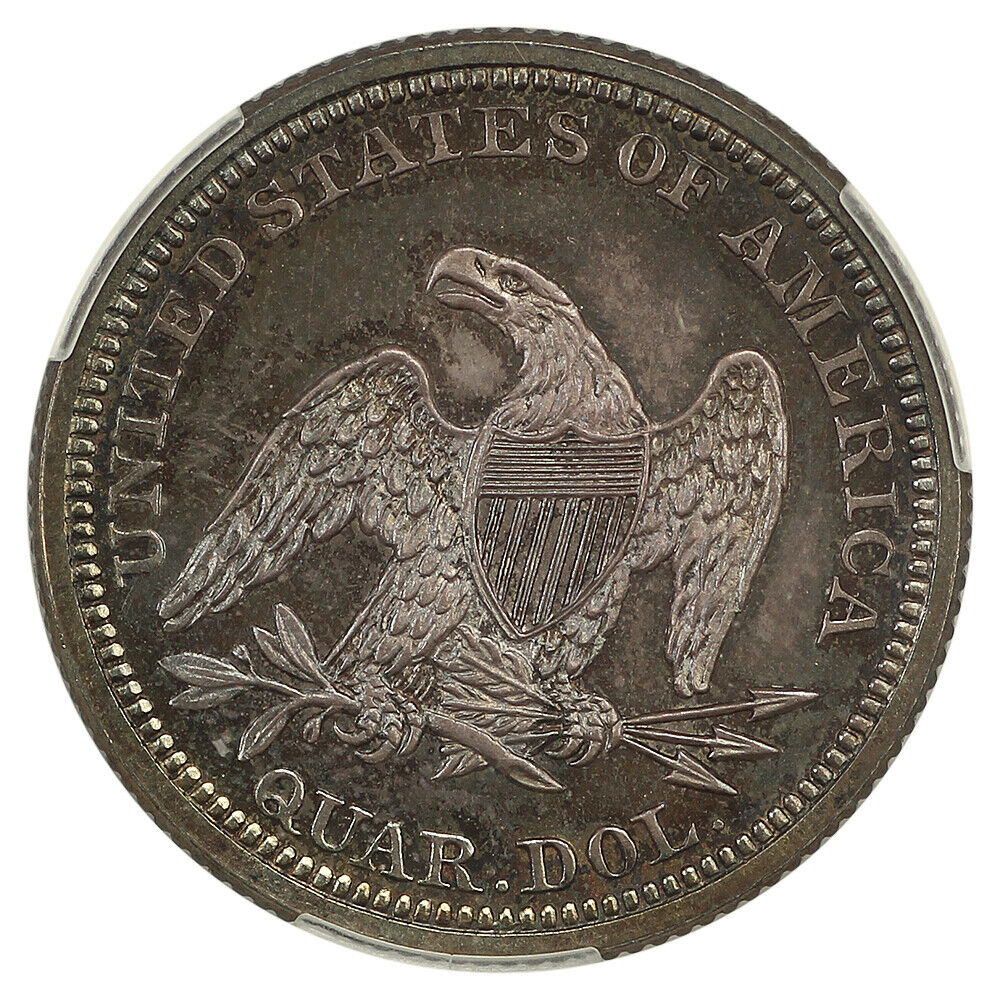 1860 25C CACG PR65 ex: D.L. Hansen - Liberty Seated Quarter