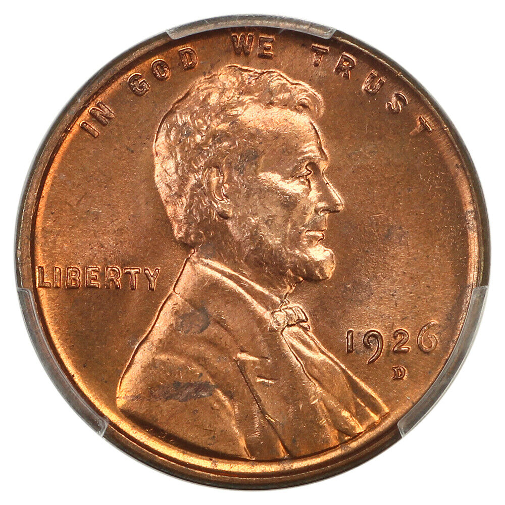 1926-D 1C PCGS/CAC MS65RD - Lincoln Cent (Wheat Reverse)