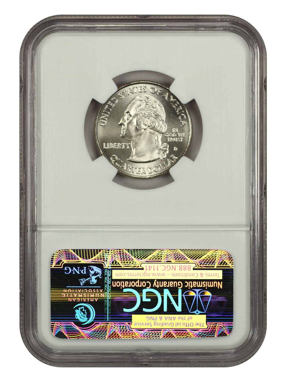 2009-D 25C U.S. Virgin Islands NGC SP69 (Satin Finish) - Type 1, Clad