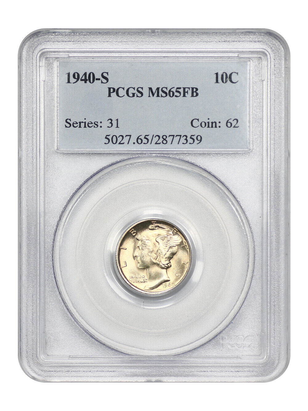 1940-S 10C PCGS MS65FB