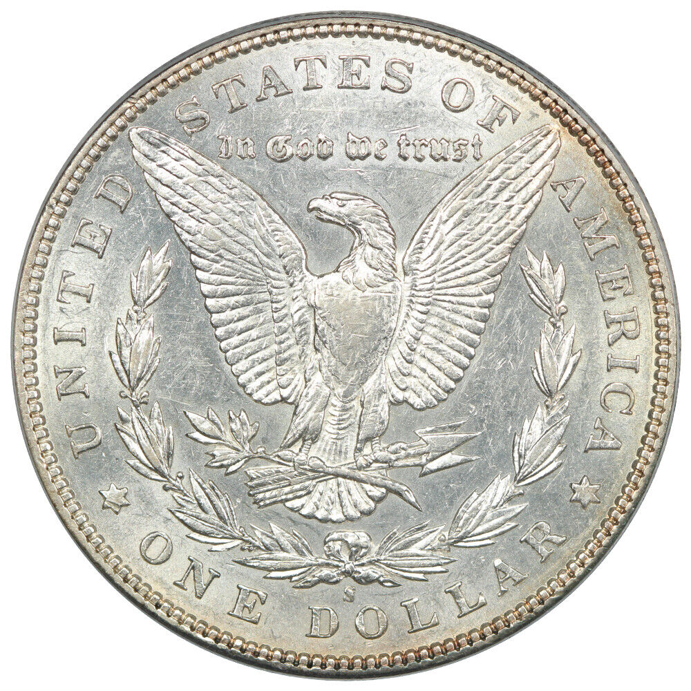 1892-S $1 PCGS AU55 - Morgan Dollar - Key Date Morgan Dollar