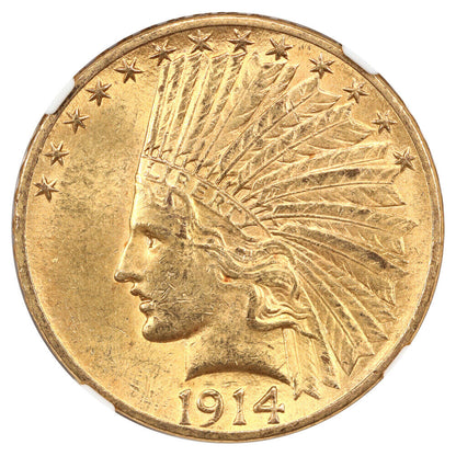 1914 $10 NGC MS63 - Indian $10