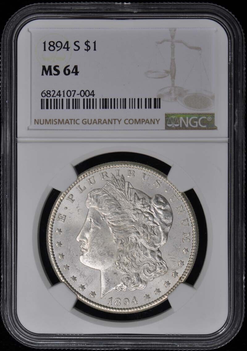 1894-S Morgan Dollar S$1 NGC MS64