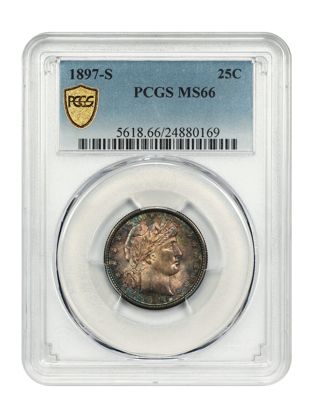 1897-S 25C PCGS MS66