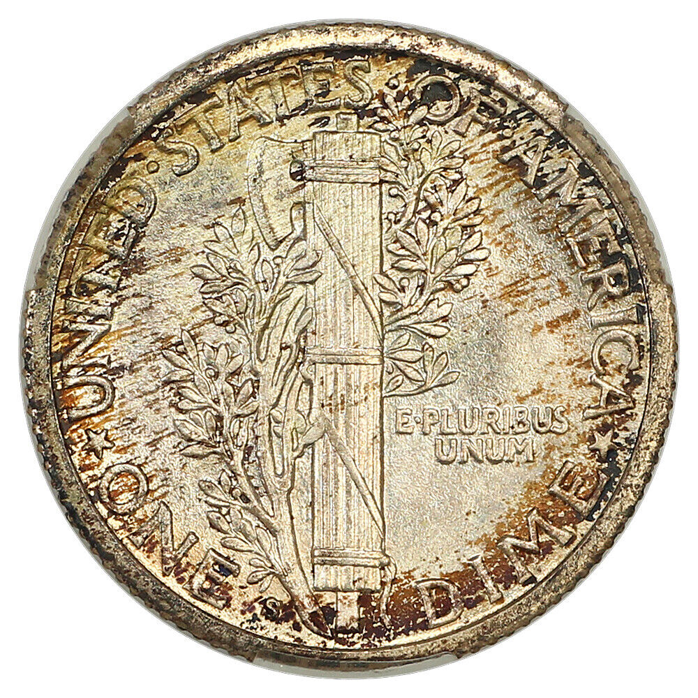 1916-S 10C Mercury CACG MS67FB ex: D.L. Hansen - Mercury Dime