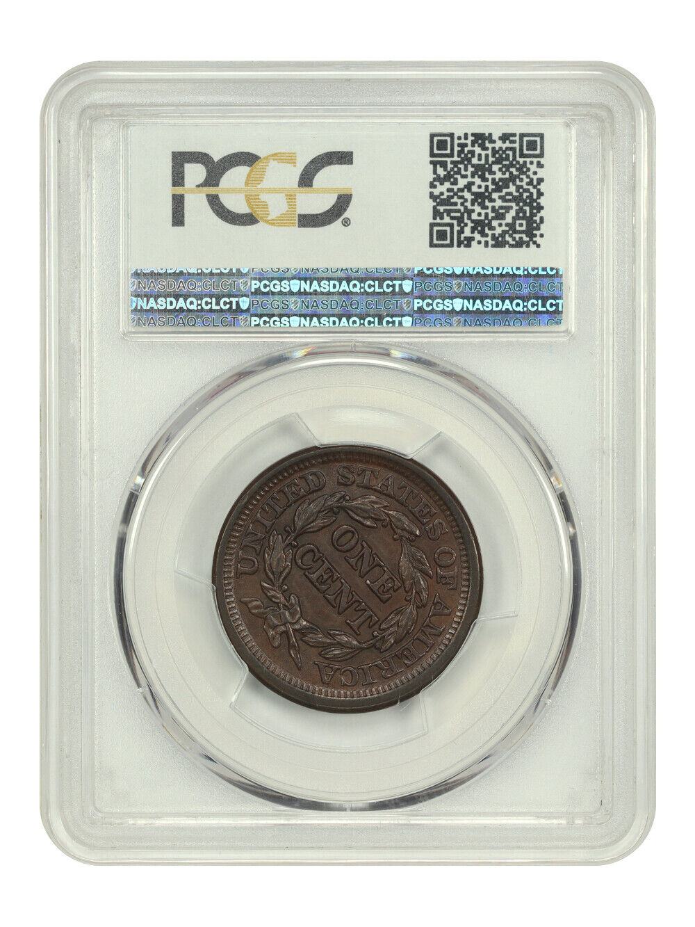 1848 1C PCGS MS63BN - Braided Hair Cent