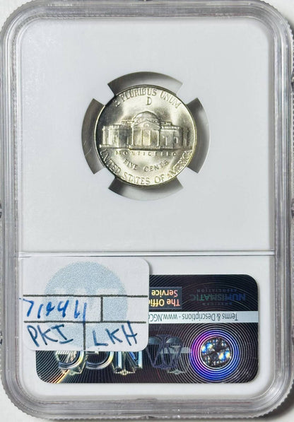 1945 D Nickel Jefferson NGC MS-67 5FS