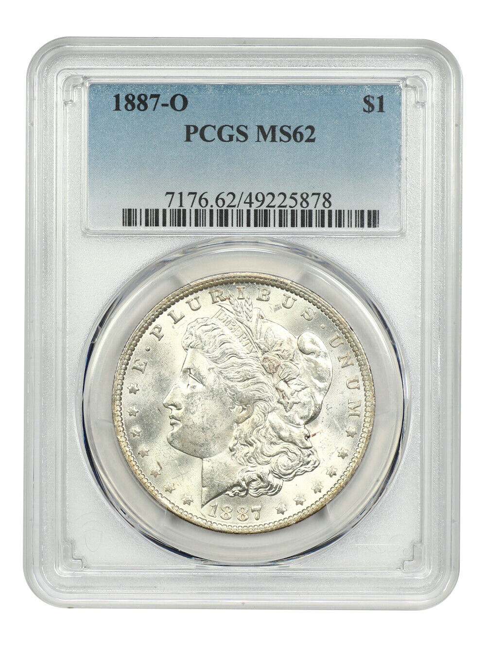 1887-O $1 PCGS MS62