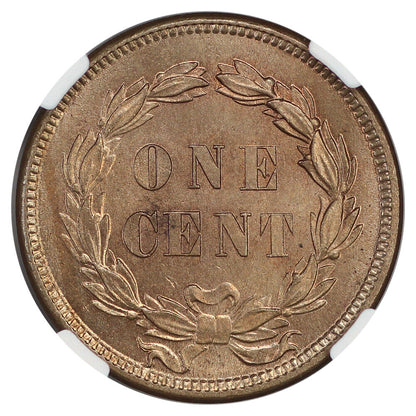 1859 1C NGC/CAC MS65+ - Indian Cent - Popular 1-Year Type Coin