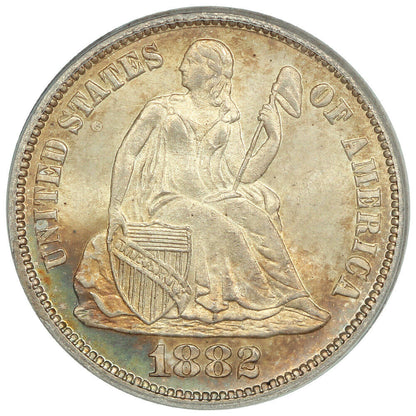 1882 10C PCGS MS65 - Liberty Seated Dime