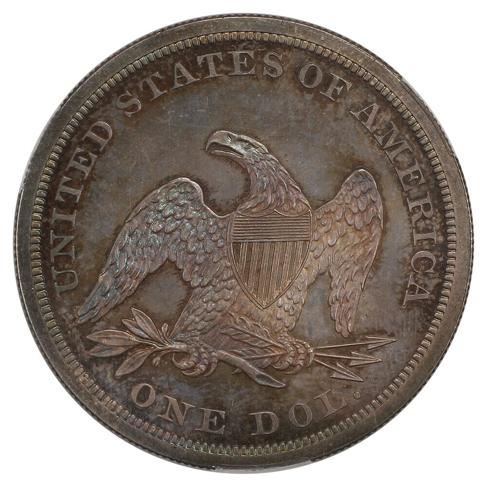 1864 $1 CACG PR65 ex: D.L. Hansen - Liberty Seated Dollar