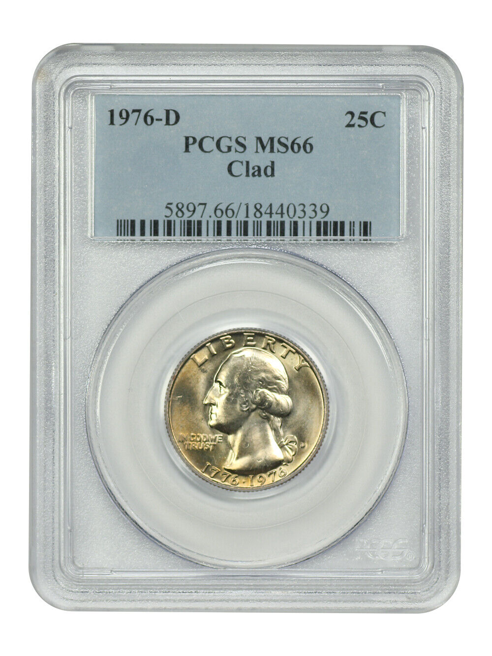 1976-D 25C PCGS MS66 (Clad) - Washington Quarter