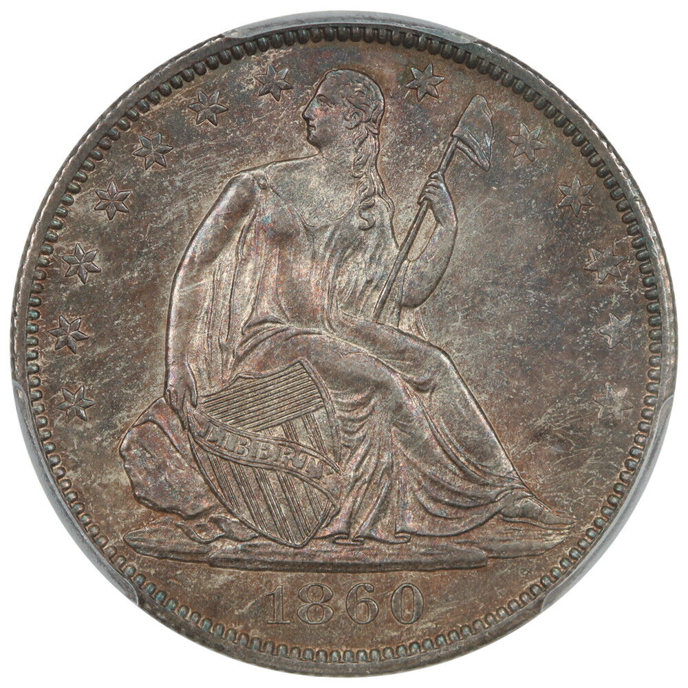 1860-O 50C PCGS MS64 ex: D.L. Hansen - Liberty Seated Half Dollar