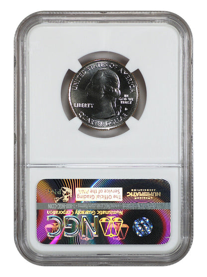 2015-D 25C Bombay Hook NP NGC MS68PL (Early Releases) - Type 1 - Clad