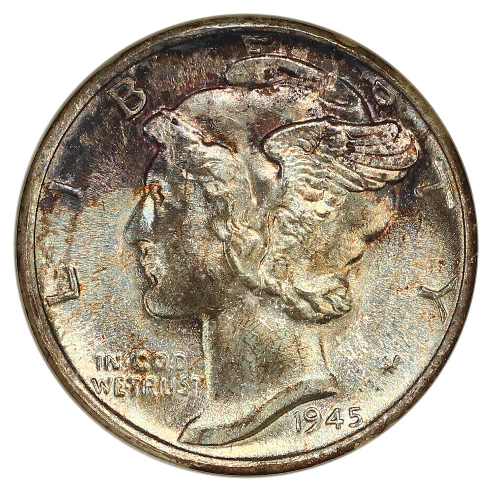 1945-S 10C NGC MS68 - Mercury Dime