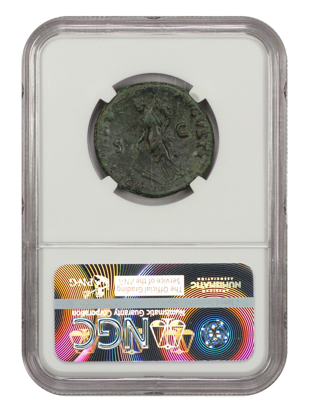 Ancient Roman: Domitian (AD 81-96) AE As NGC Choice VF