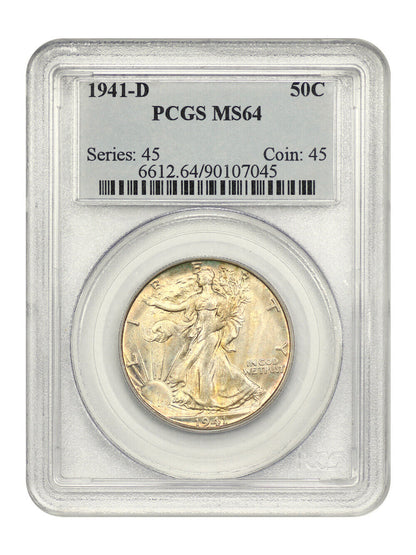 1941-D 50C PCGS MS64