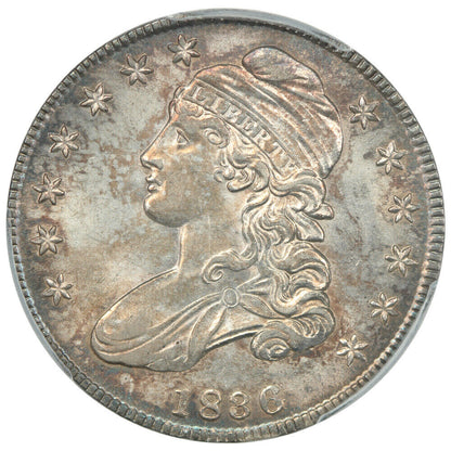 1836 50C PCGS MS64 (Lettered Edge) ex: D.L. Hansen