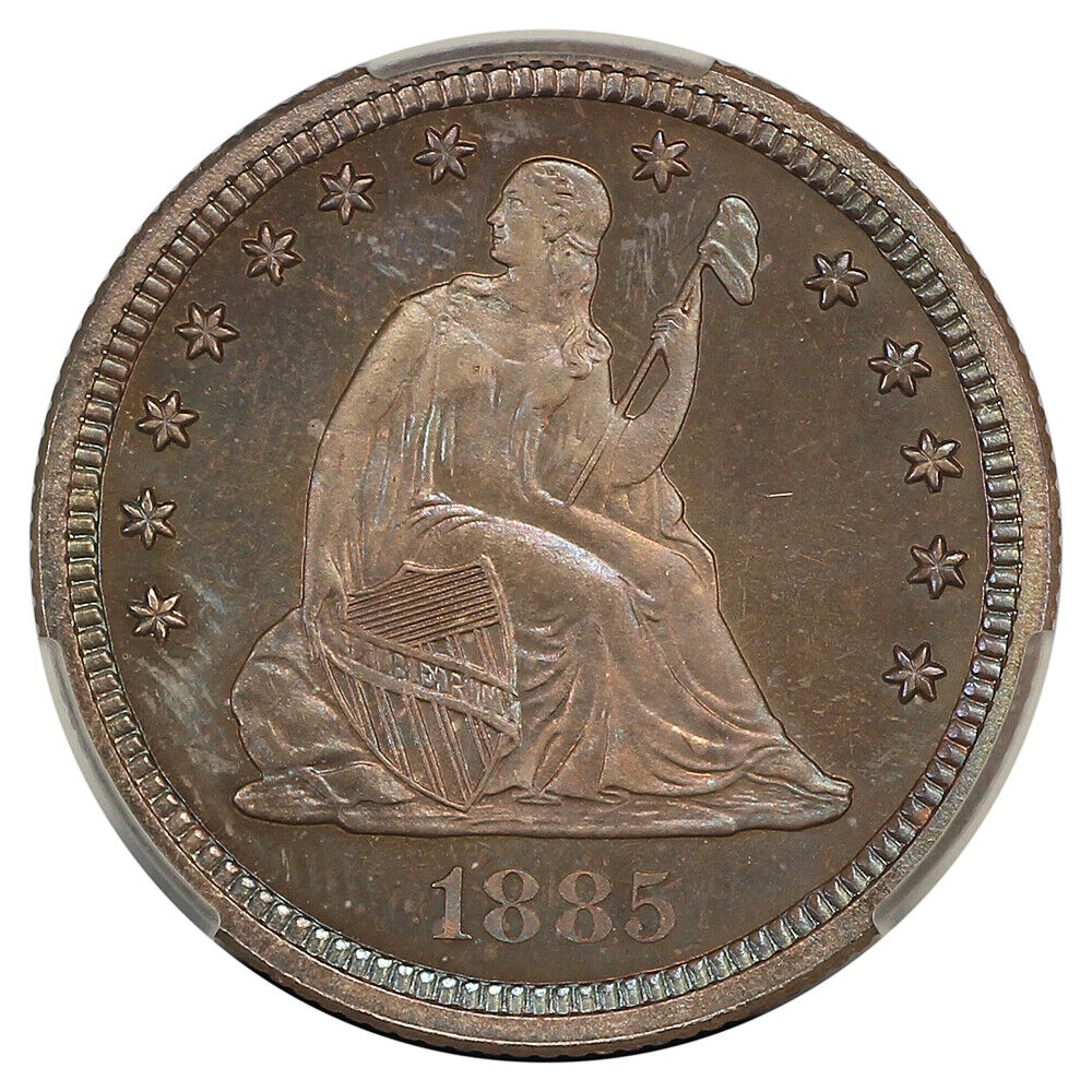 1885 25C CACG PR67 ex: D.L. Hansen - Liberty Seated Quarter